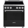 30-Inch Professional Induction Range - Matte Black