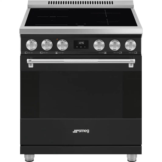 30-Inch Professional Induction Range - Matte Black