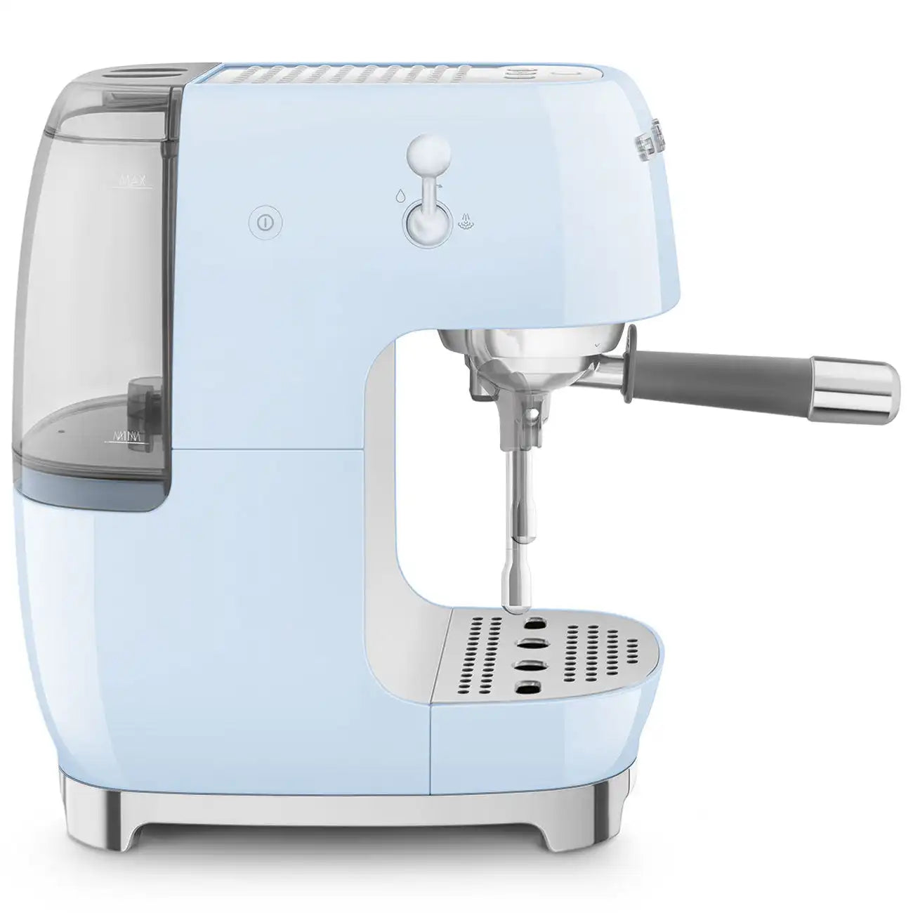 Manual Espresso & Cold Brew Coffee Machine – Retro-Style Pastel Blue