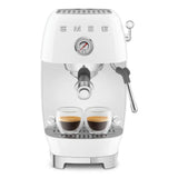 Manual Espresso & Cold Brew Coffee Machine – Retro-Style White