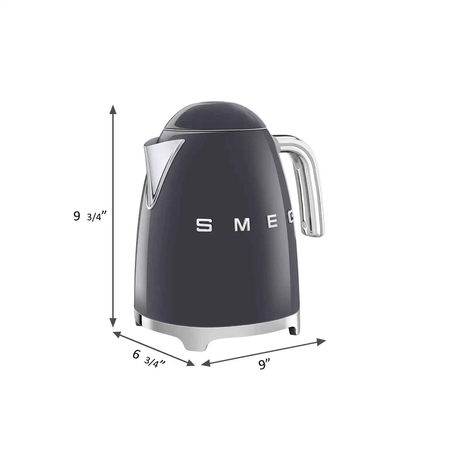 Retro-Style Electric Kettle (7 Cups) - Slate Gray