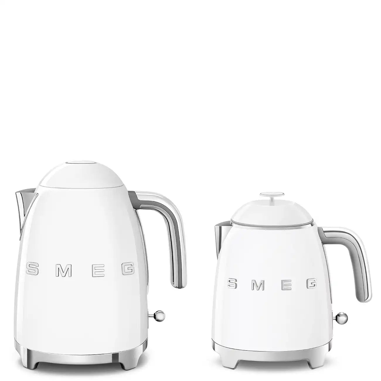 Mini Electric Kettle (3 Cups) - Retro-Style White