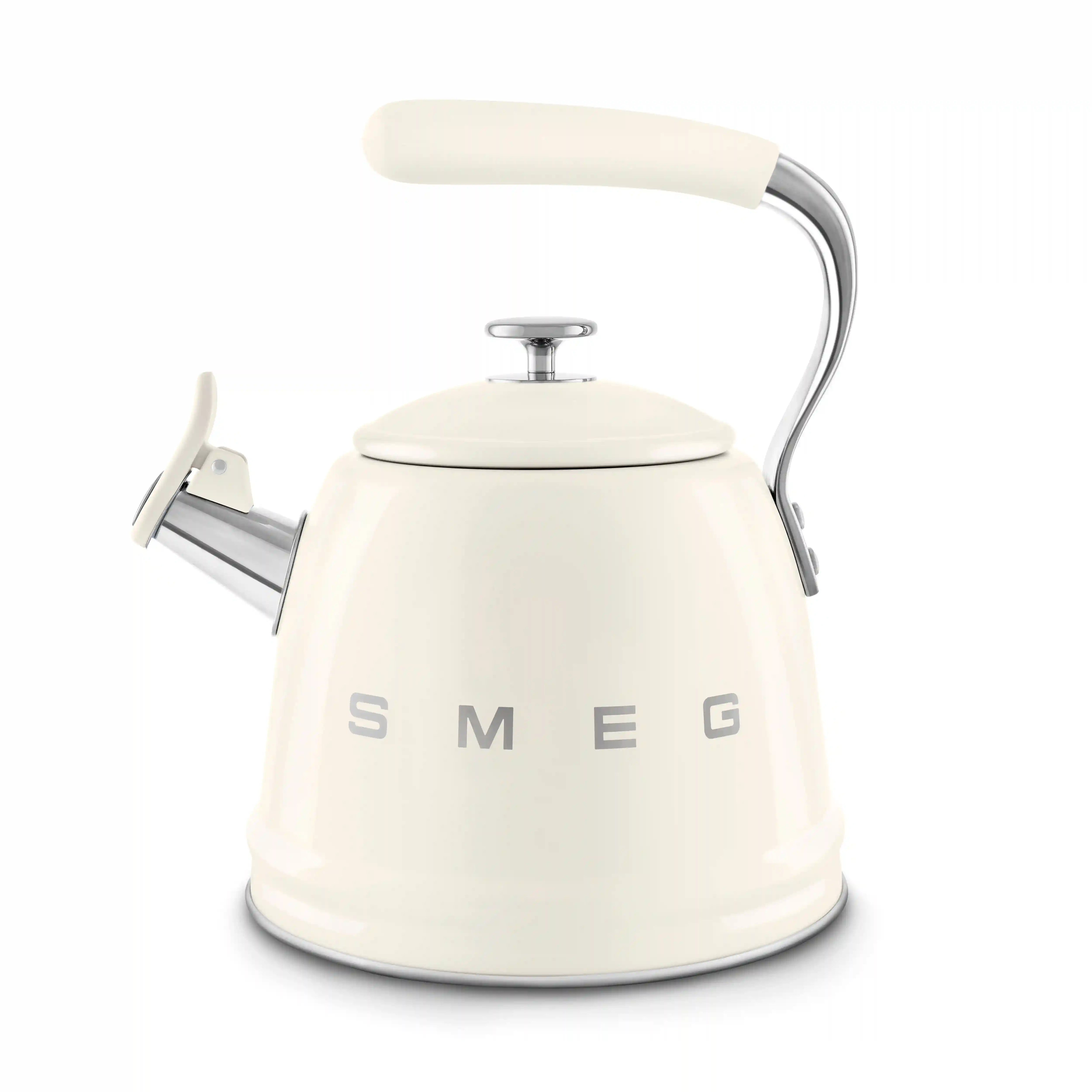 Whistling Kettle (10 Cup) - Retro-Style Cream