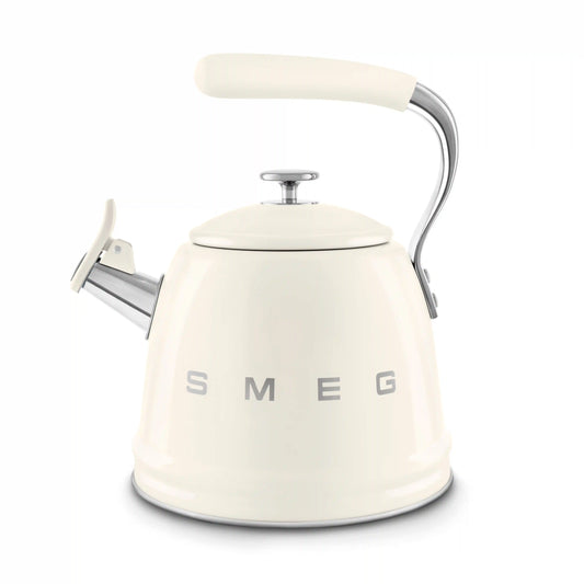 Whistling Kettle (10 Cup) - Retro-Style Cream