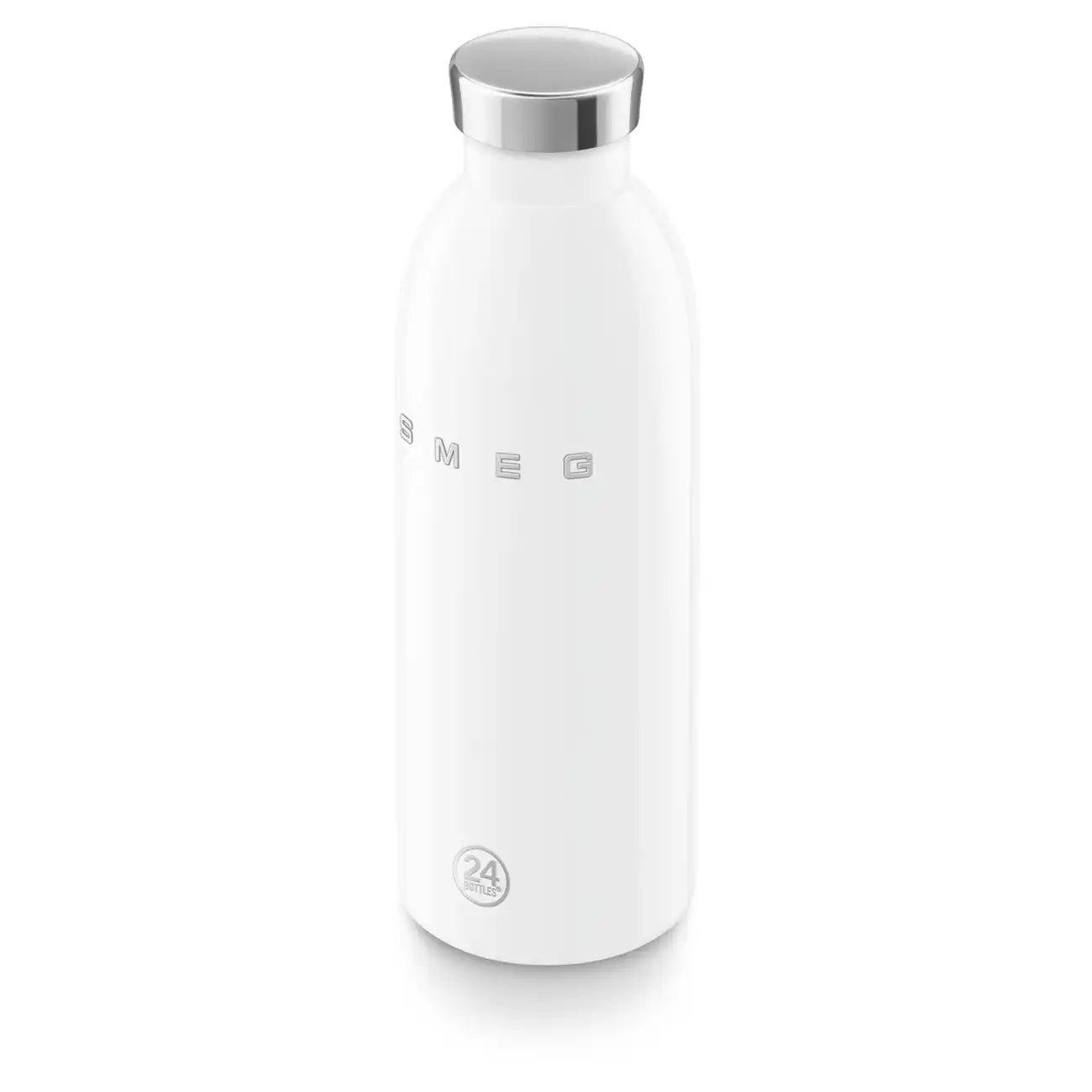 SMEG x 24Bottles® Insulated Stainless Steel Bottle (17 oz) - White