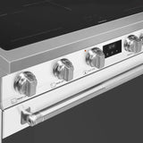 36-Inch Professional Induction Range - Matte White