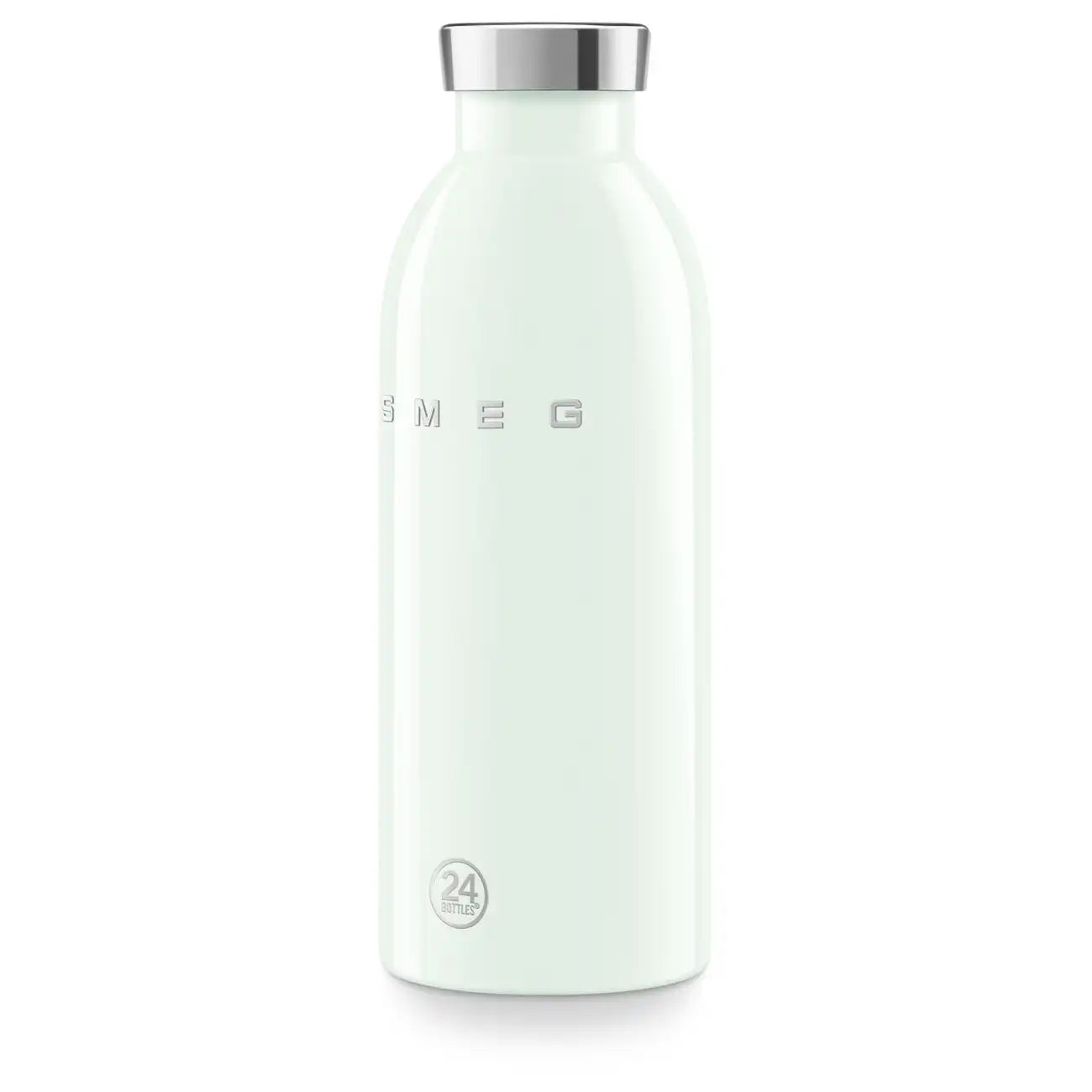 SMEG x 24Bottles® Insulated Stainless Steel Bottle (17 oz) - Pastel Green
