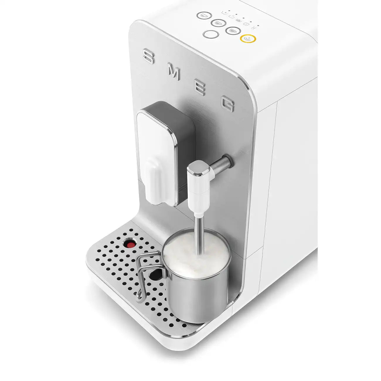 Fully Automatic Espresso Machine with Steam Wand - Matte White