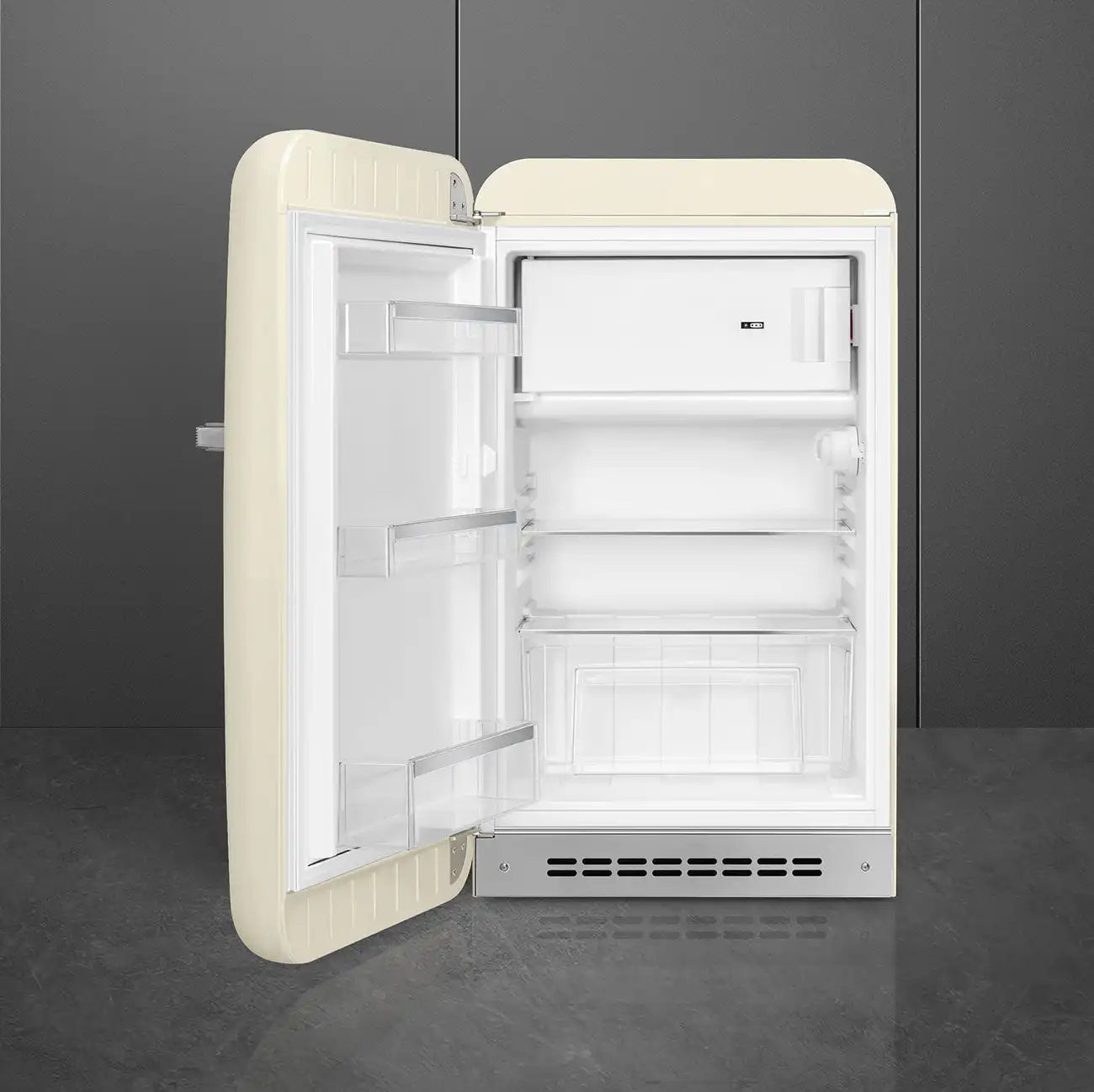 Retro-Style Refrigerator (4.3 cu ft, Left Hinge) - Cream