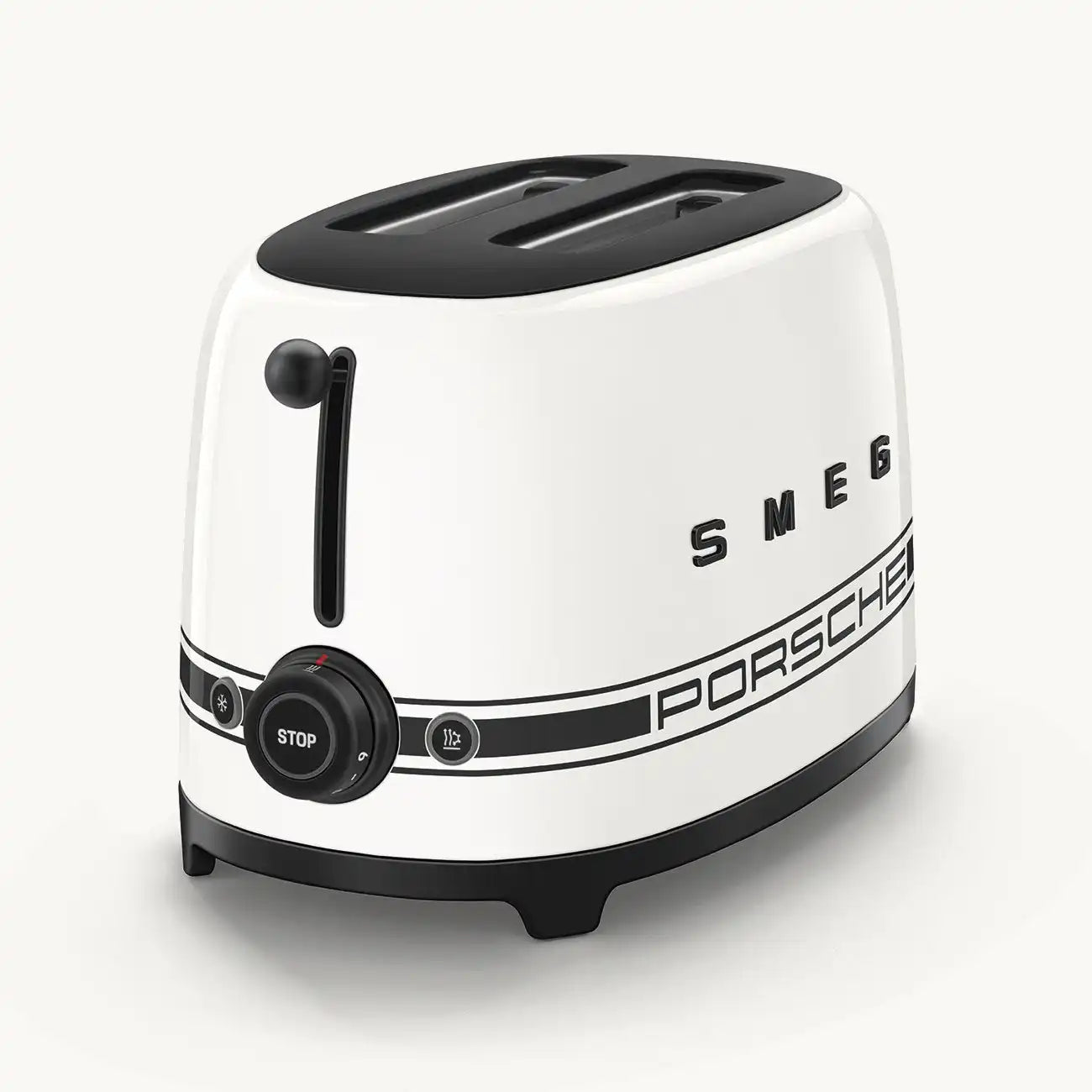 Porsche x SMEG Retro-Style 2-Slice Toaster - Carrara White