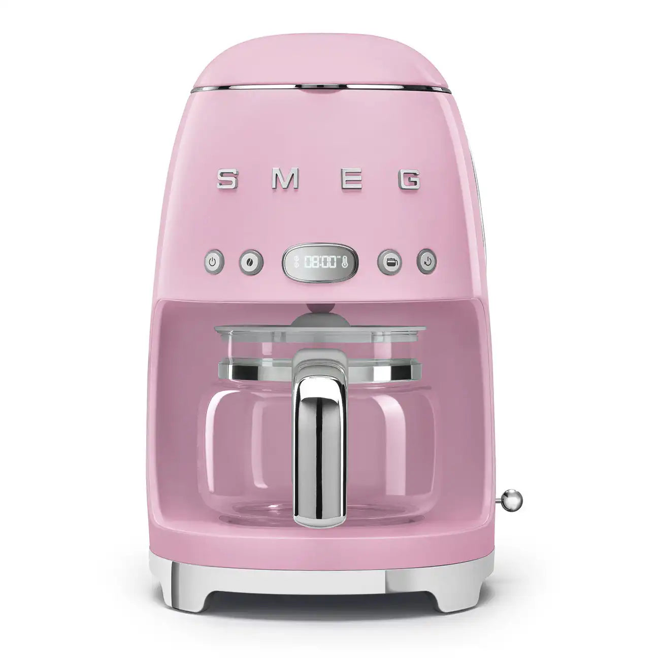 Retro-Style Drip Coffee Machine - Pink