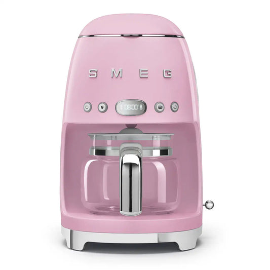 Retro-Style Drip Coffee Machine - Pink