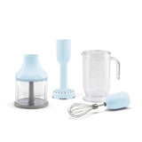 4-Piece Accessory Set for Retro-Style Hand Blender - Pastel Blue
