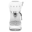 Manual Espresso Coffee Machine - Retro-Style White