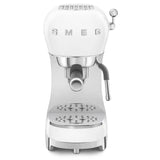 Manual Espresso Coffee Machine - Retro-Style White