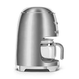 Retro-Style Drip Coffee Machine (10 Cups) - Stainless Steel