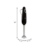 Retro-Style Hand Blender with Accessory Set - Black