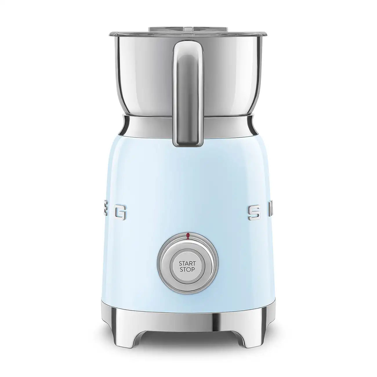 Retro-Style Milk Frother (20 oz) - Pastel Blue