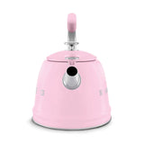 Whistling Kettle (10 Cup) - Retro-Style Pink