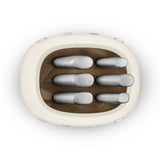 Knife Block Set - Retro-Style Cream