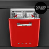 Retro-Style Built-In 24" FlexiDuo Dishwasher (ADA Compliant) - Red