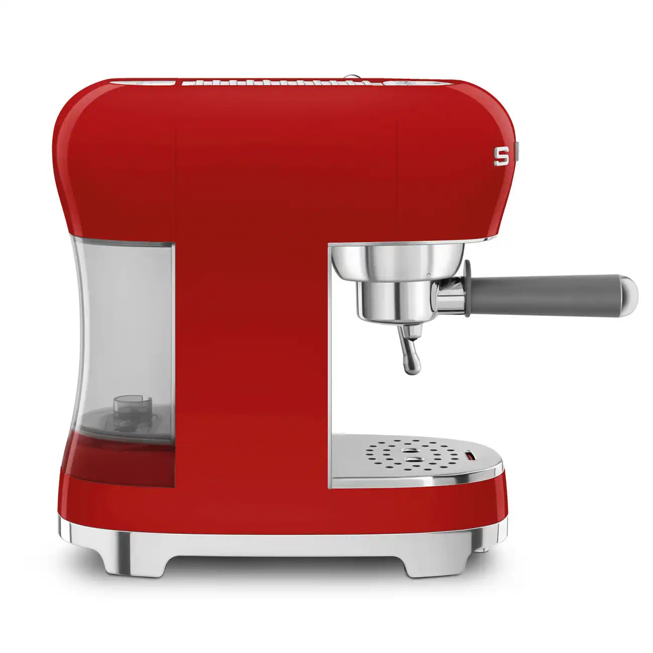Retro-Style Manual Espresso Coffee Machine - Red