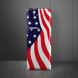 Retro-Style Refrigerator (9.5 cu ft, Right Hinge) -  American Flag