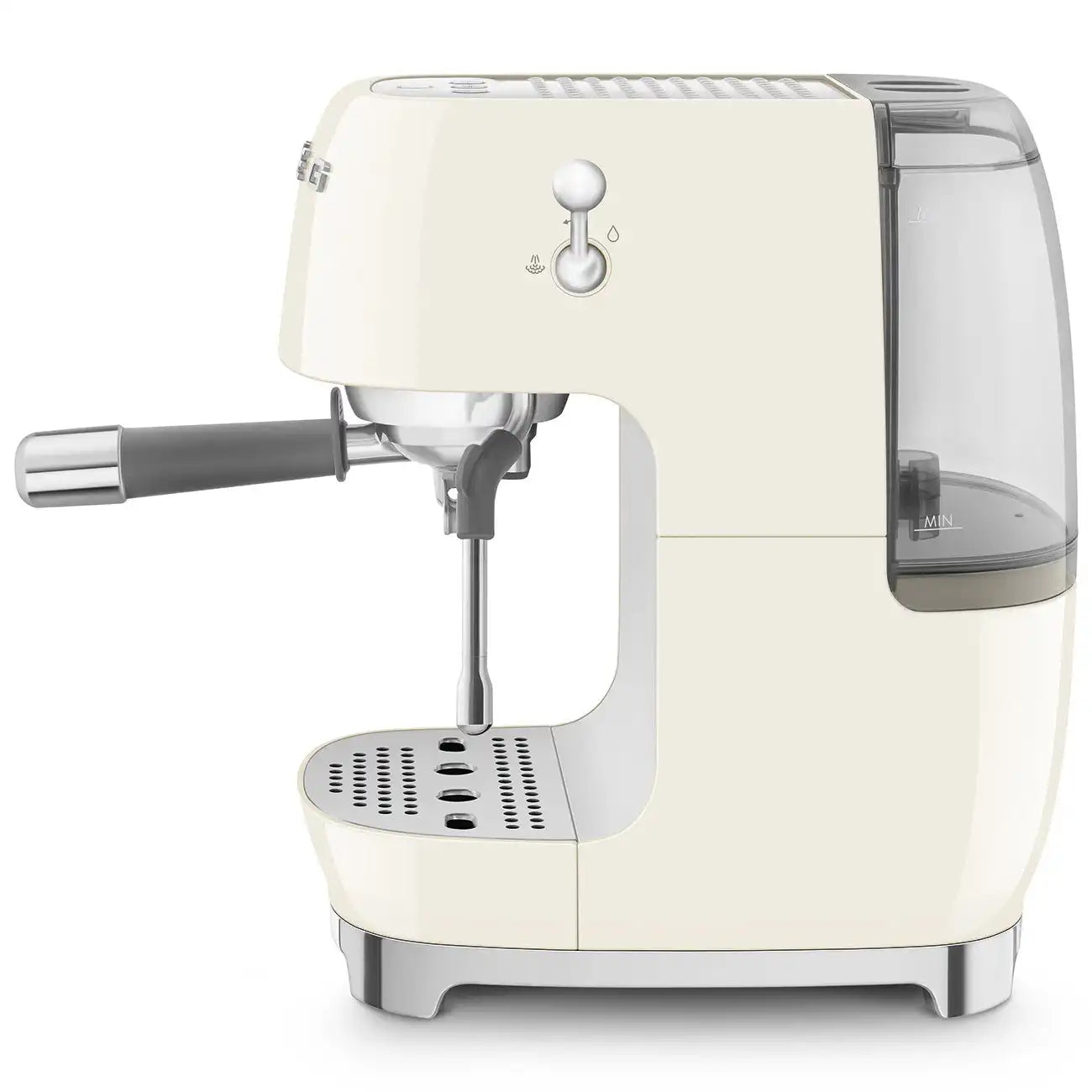Manual Espresso & Cold Brew Coffee Machine – Retro-Style Cream