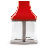 Retro-Style Hand Blender with Accessory Set - Red