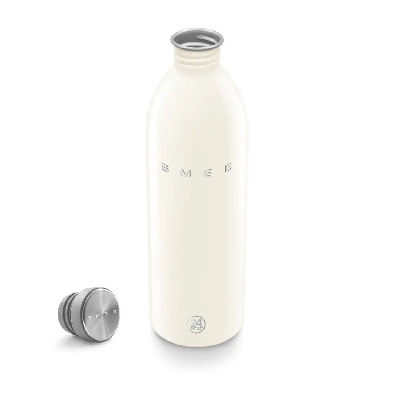 SMEG x 24Bottles® Stainless Steel Bottle (34 oz) - Cream