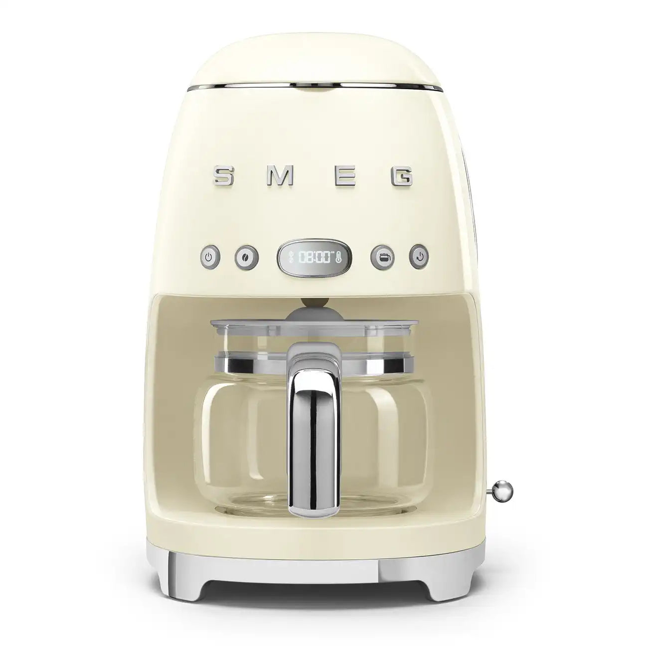 Retro-Style Drip Coffee Machine (10 Cups) - Cream