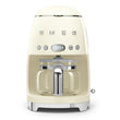 Retro-Style Drip Coffee Machine (10 Cups) - Cream