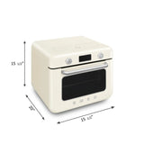 Countertop Combi Oven with Air Fry & Steam - Retro-Style Cream