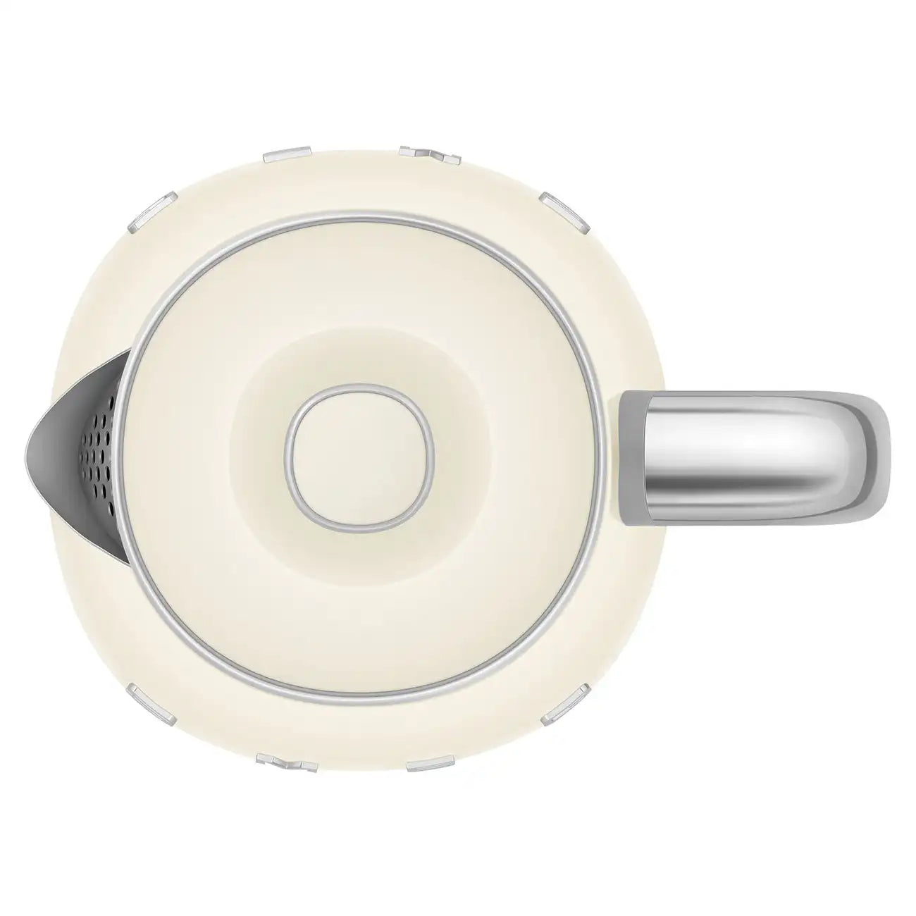 Mini Electric Kettle (3 Cups) - Retro-Style Cream