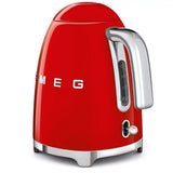Retro-Style Electric Kettle (7 Cups) - Red