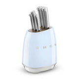 Knife Block Set - Retro-Style Pastel Blue