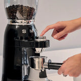 Conical Burr Coffee Grinder - Retro-Style Black