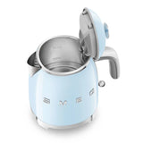 Mini Electric Kettle (3 Cups) - Retro-Style Pastel Blue