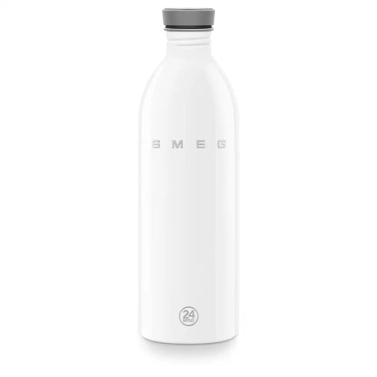 SMEG x 24Bottles® Stainless Steel Bottle (34 oz) - White