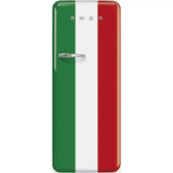 Retro-Style Refrigerator (9.5 cu ft, Right Hinge) -  Italian Flag