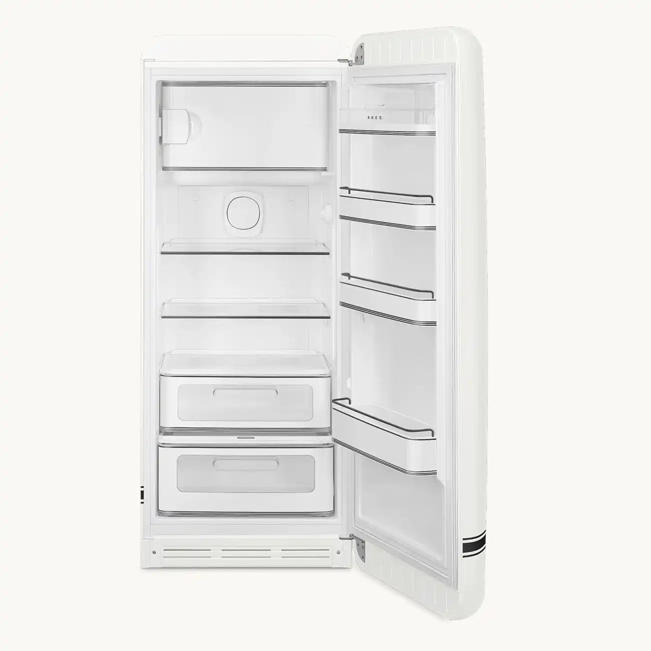 Porsche x SMEG Retro-Style Refrigerator (9.5 cu ft) - Carrara White
