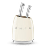Knife Block Set - Retro-Style Cream