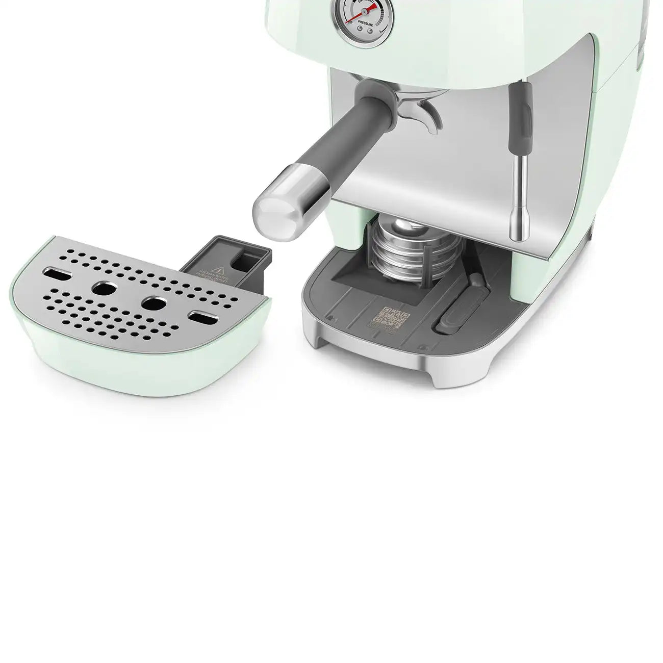 Manual Espresso & Cold Brew Coffee Machine – Retro-Style Pastel Green