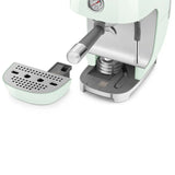 Manual Espresso & Cold Brew Coffee Machine – Retro-Style Pastel Green