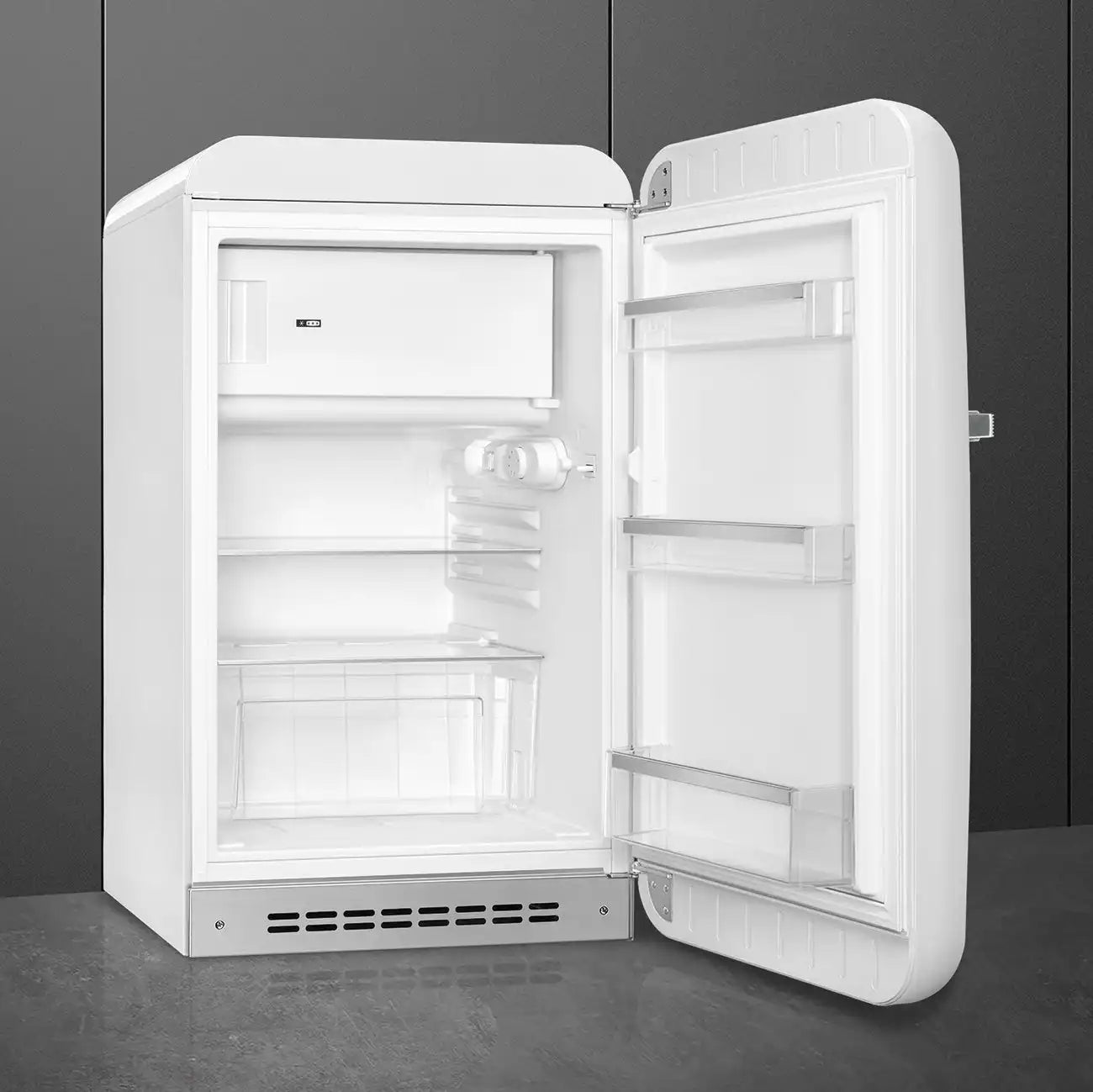 Retro-Style Refrigerator (4.3 cu ft, Right Hinge) - White