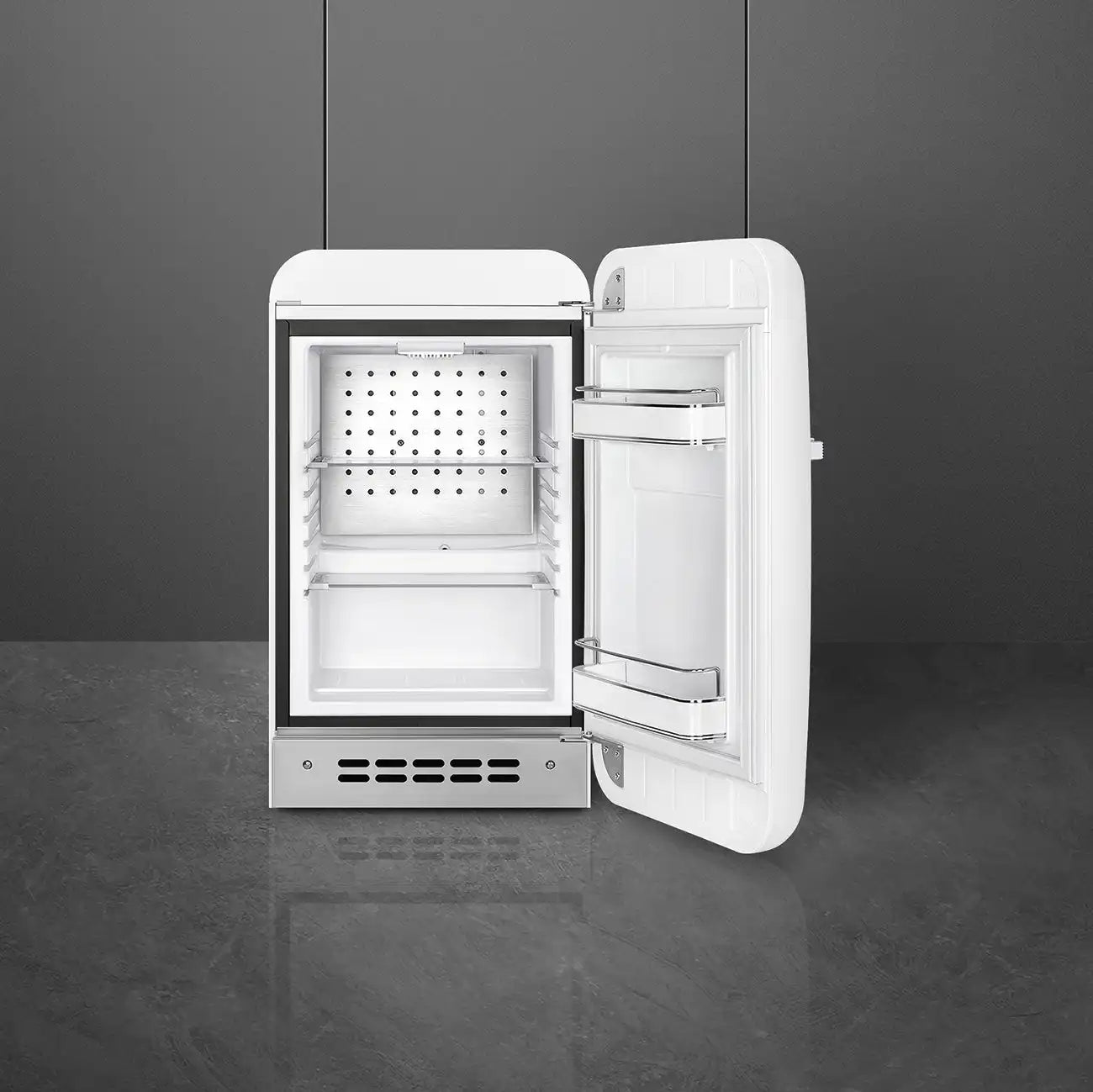 Retro-Style Refrigerator (1.2 cu ft, Right Hinge) - White
