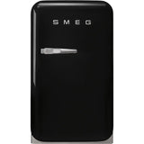 Retro-Style Refrigerator (1.2 cu ft, Right Hinge) - Black