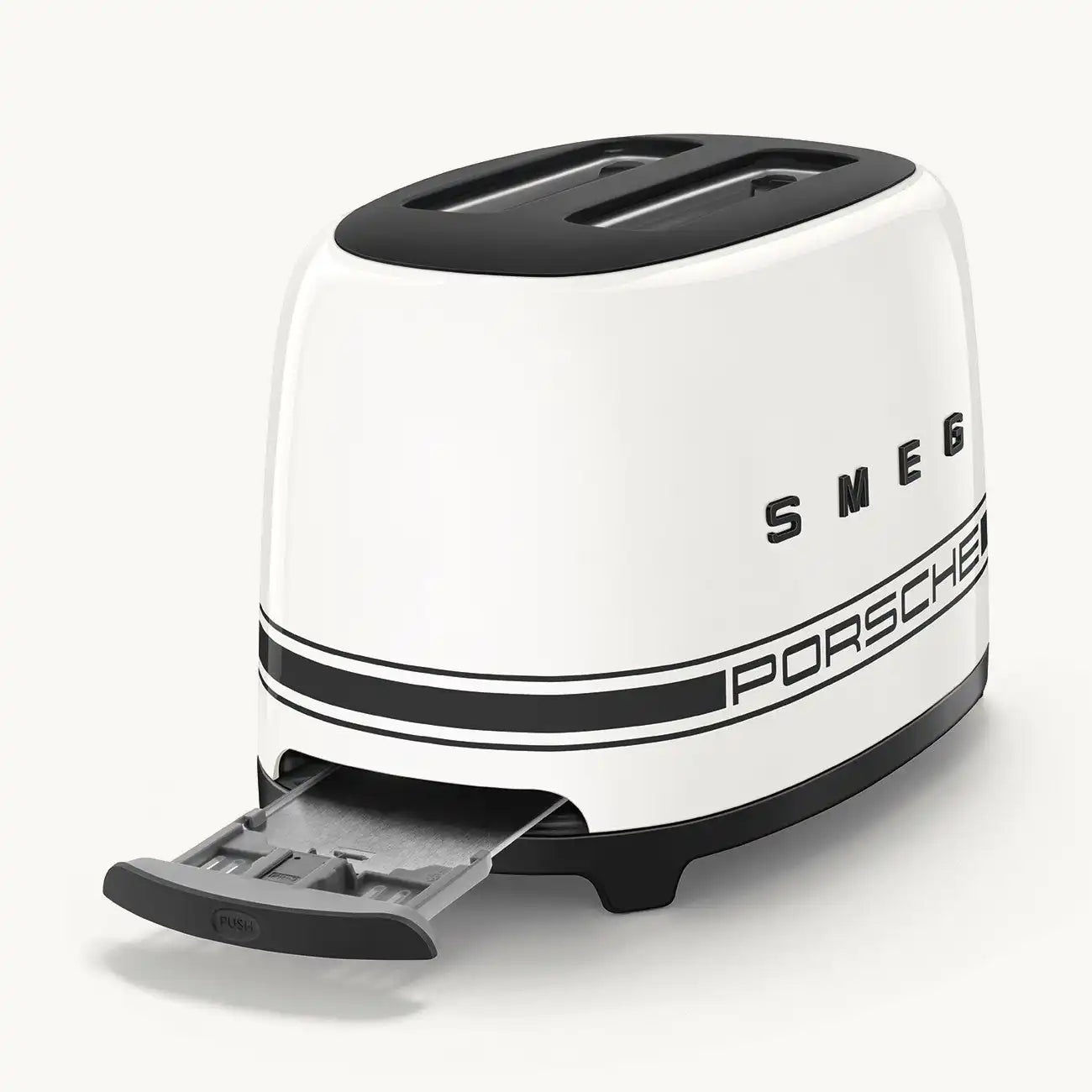 Porsche x SMEG Retro-Style 2-Slice Toaster - Carrara White