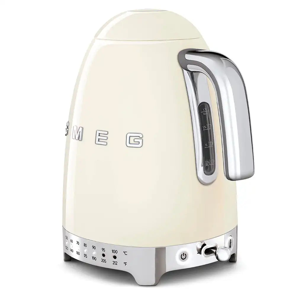 Retro-Style Electric Kettle (7 Cups) - Cream