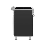 36-Inch Professional Induction Range - Matte Black
